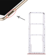 2 SIM Card Tray + Micro SD Card Tray for Huawei Enjoy 8 Plus(Pink)