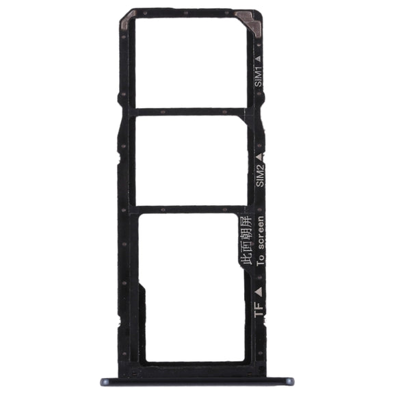 SIM Card Tray + SIM Card Tray + Micro SD Card for Huawei Honor 7A (Black)