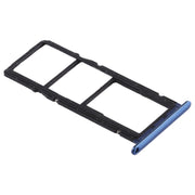 SIM Card Tray + SIM Card Tray + Micro SD Card for Huawei Honor 7A (Blue)