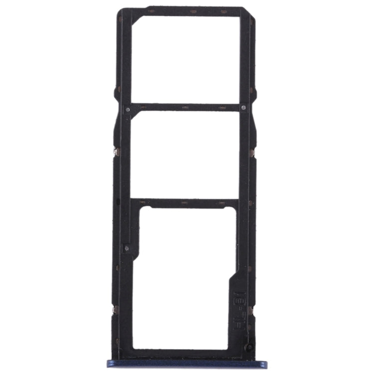 2 SIM Card Tray + Micro SD Card Tray for Huawei Honor Play 7C(Blue)