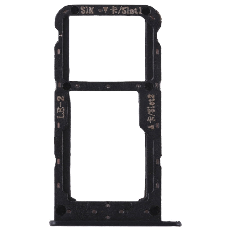 SIM Card Tray + SIM Card Tray / Micro SD Card for Huawei Honor 9 Lite(Black)