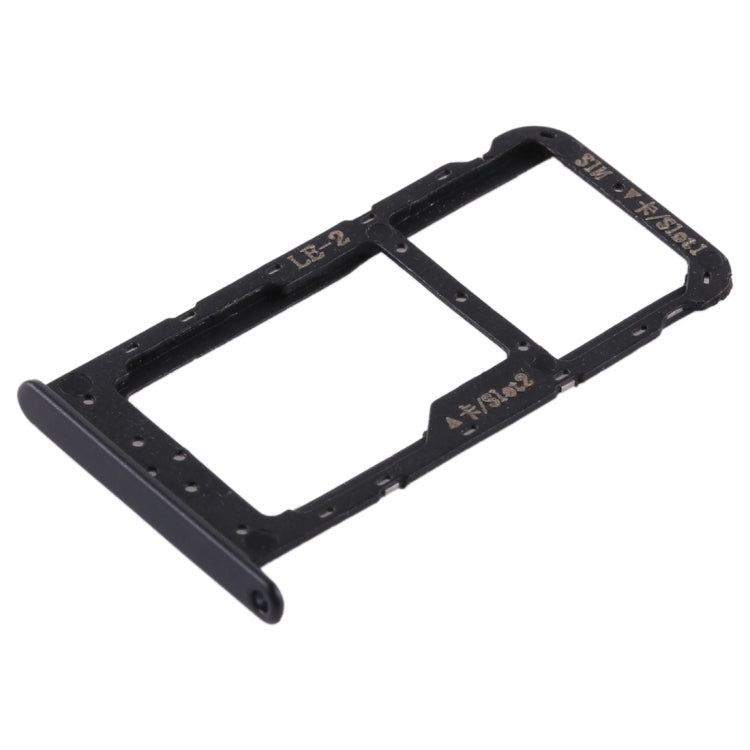 SIM Card Tray + SIM Card Tray / Micro SD Card for Huawei Honor 9 Lite(Black)