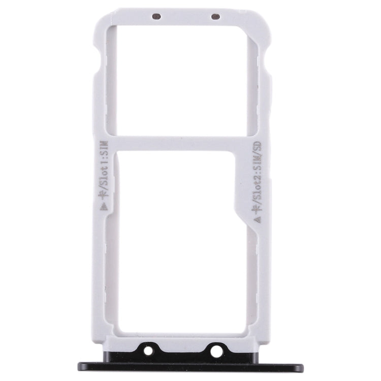 SIM Card Tray + SIM Card Tray / Micro SD Card for Huawei Honor View 10 / V10(Black)