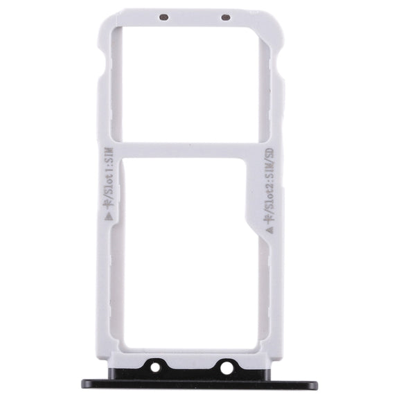 SIM Card Tray + SIM Card Tray / Micro SD Card for Huawei Honor View 10 / V10(Black)