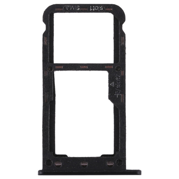 SIM Card Tray + SIM Card Tray / Micro SD Card for Huawei Enjoy 7 (Black)