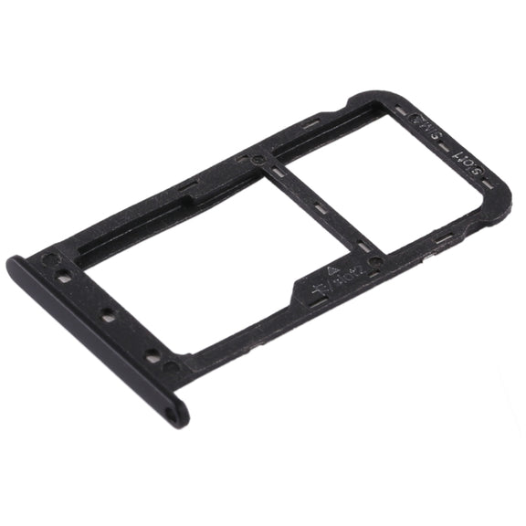 SIM Card Tray + SIM Card Tray / Micro SD Card for Huawei Enjoy 7 (Black)