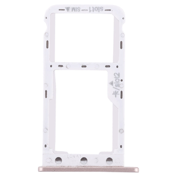 SIM Card Tray + SIM Card Tray / Micro SD Card for Huawei Enjoy 7 (Gold)