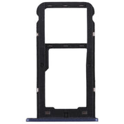 SIM Card Tray + SIM Card Tray / Micro SD Card for Huawei Enjoy 7 (Blue)