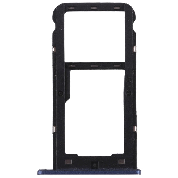 SIM Card Tray + SIM Card Tray / Micro SD Card for Huawei Enjoy 7 (Blue)