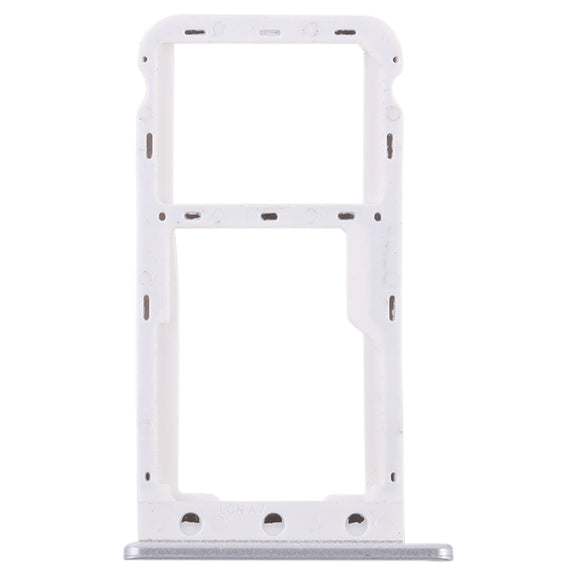 SIM Card Tray + SIM Card Tray / Micro SD Card for Huawei Enjoy 7 (Silver)