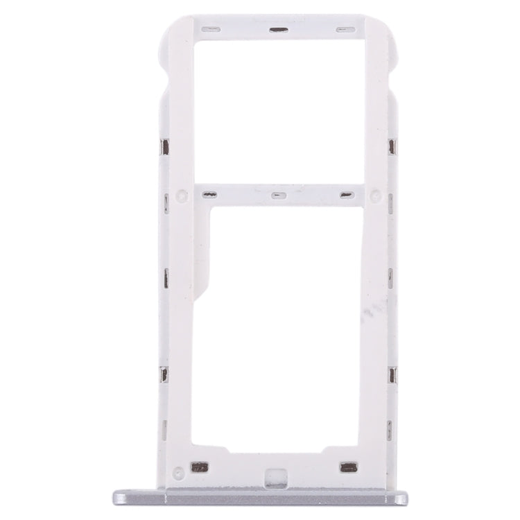 SIM Card Tray + SIM Card Tray / Micro SD Card for Huawei Enjoy 7 (Silver)