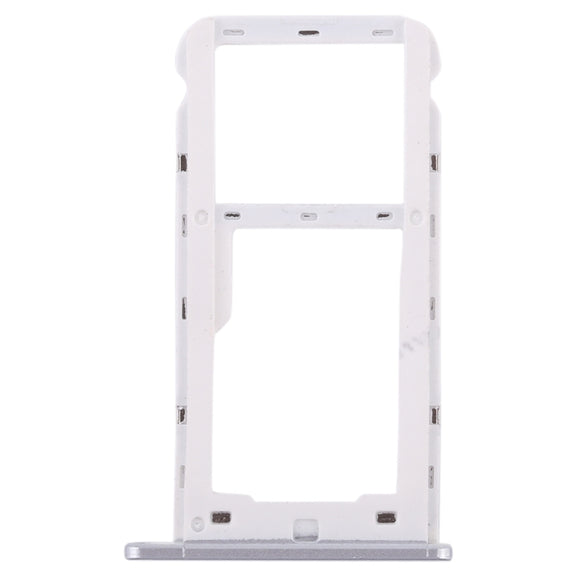 SIM Card Tray + SIM Card Tray / Micro SD Card for Huawei Enjoy 7 (Silver)
