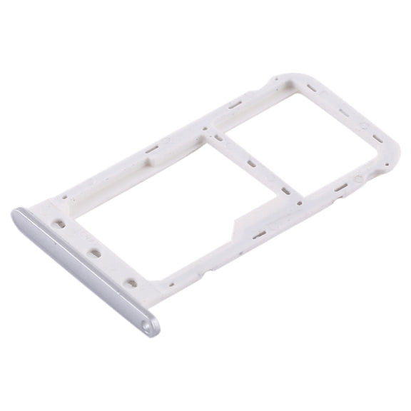 SIM Card Tray + SIM Card Tray / Micro SD Card for Huawei Enjoy 7 (Silver)