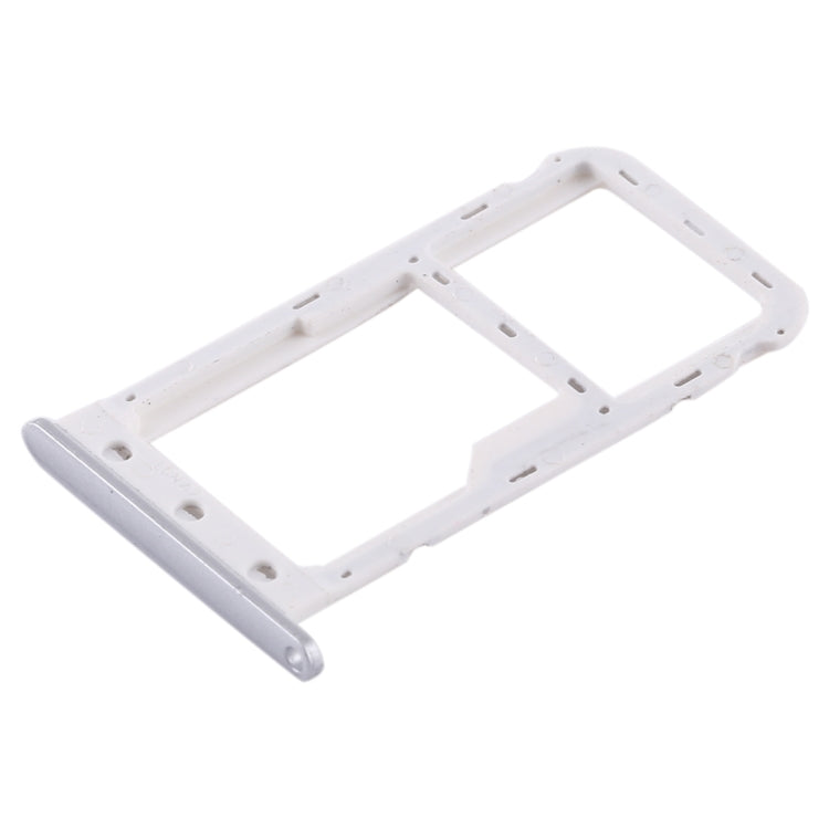 SIM Card Tray + SIM Card Tray / Micro SD Card for Huawei Enjoy 7 (Silver)