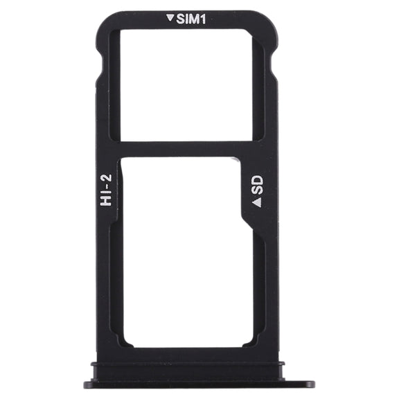 SIM Card Tray + SIM Card Tray / Micro SD Card for Huawei Mate 10 (Black)