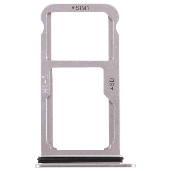 SIM Card Tray + SIM Card Tray / Micro SD Card for Huawei Mate 10 (Silver)