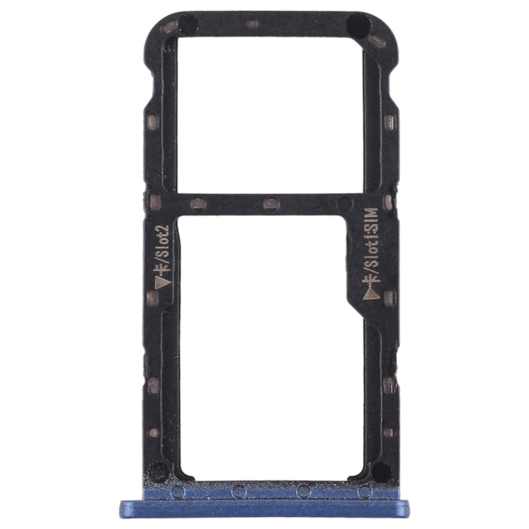 SIM Card Tray + SIM Card Tray / Micro SD Card for Huawei Maimang 6(Blue)