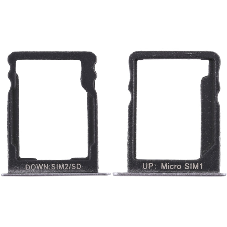 SIM Card Tray + SIM Card Tray / Micro SD Card for Huawei Enjoy 5s (Grey)