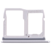 Nano SIM Card Tray + Micro SD Card Tray for LG Stylo 5 / Q720 LM-Q720MS LM-Q720TSW Q720CS (Silver)