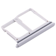 Nano SIM Card Tray + Micro SD Card Tray for LG Stylo 5 / Q720 LM-Q720MS LM-Q720TSW Q720CS (Silver)