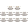 For Meizu Meilan Max / M5 / Meilan E / Note 6 / M3 Max 10pcs Charging Port Connector - For Meizu by PMc TechLife | Online Shopping South Africa | PMc TechLife | Buy Now Pay Later Mobicred