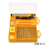 108 in 1 S2 Tool Steel Precision Screwdriver Nutdriver Bit Repair Tools Kit