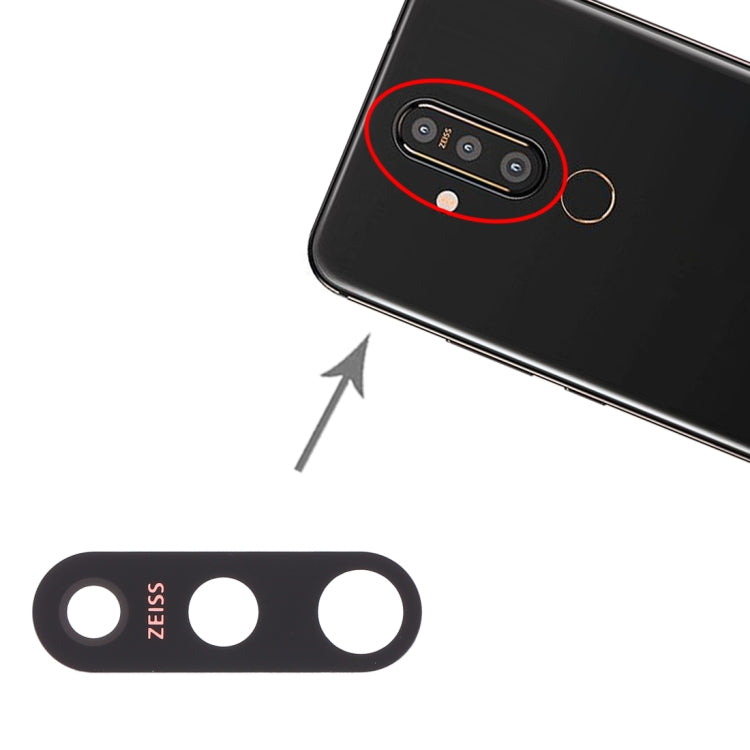 10 PCS Back Camera Lens for Nokia X71 / 8.1 Plus / TA-1167 / TA-1188