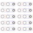For Vivo X27 10pcs Back Camera Lens (White) - Camera Parts by PMc TechLife | Online Shopping South Africa | PMc TechLife | Buy Now Pay Later Mobicred