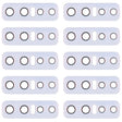 For Vivo V17 Pro 10pcs Back Camera Lens (White) - Camera Parts by PMc TechLife | Online Shopping South Africa | PMc TechLife | Buy Now Pay Later Mobicred