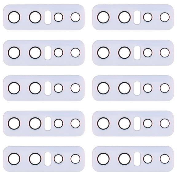 For Vivo V17 Pro 10pcs Back Camera Lens (White)
