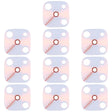 For Vivo Y9s 10pcs Back Camera Lens (White) - Camera Parts by PMc TechLife | Online Shopping South Africa | PMc TechLife | Buy Now Pay Later Mobicred