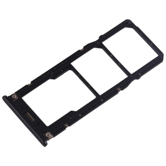 SIM Card Tray + SIM Card Tray + Micro SD Card Tray for Xiaomi Mi Play(Black)