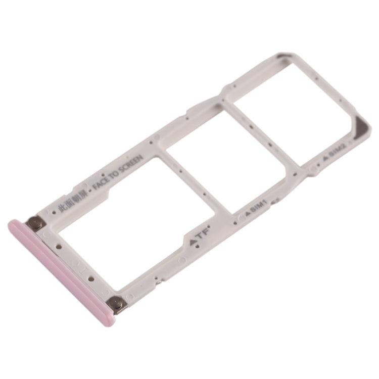SIM Card Tray + SIM Card Tray + Micro SD Card Tray for Xiaomi Mi Play(Pink)