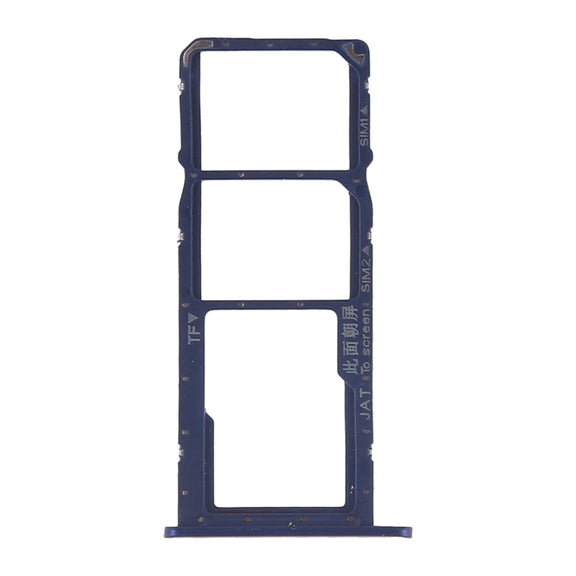 SIM Card Tray + SIM Card Tray + Micro SD Card for Huawei Honor Play 8A (Blue)
