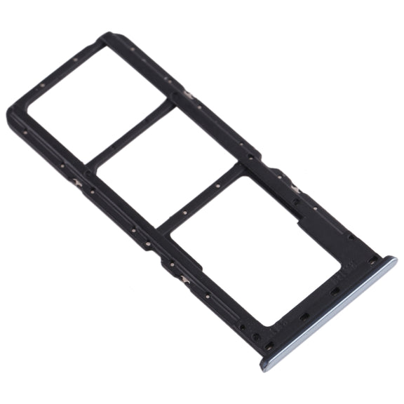 For Realme X2 SIM Card Tray + SIM Card Tray + Micro SD Card Tray (Silver)