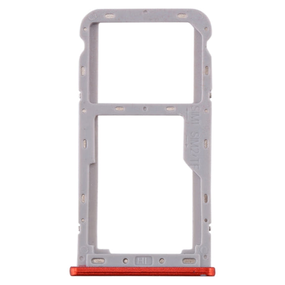 For Meizu M6T SIM Card Tray + SIM / Micro SD Card Tray (Red)