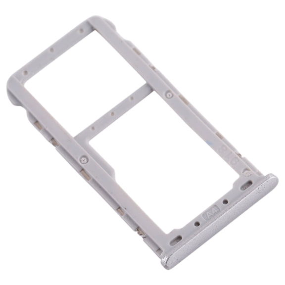 For Meizu M6T SIM Card Tray + SIM / Micro SD Card Tray (Silver)