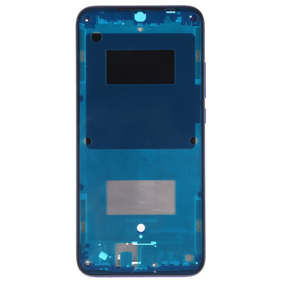 Middle Frame Bezel Plate with Side Keys for Xiaomi Redmi 7 (Blue)