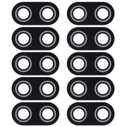 10 PCS Back Camera Lens Cover for Asus ZenFone Max Plus(M1) X018DC Pegasus 4s ZB570TL 5.7 inch (Black)