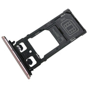 SIM1 Card Tray + SIM2 Card / Micro SD Card Tray for Sony Xperia XZ(Pink)
