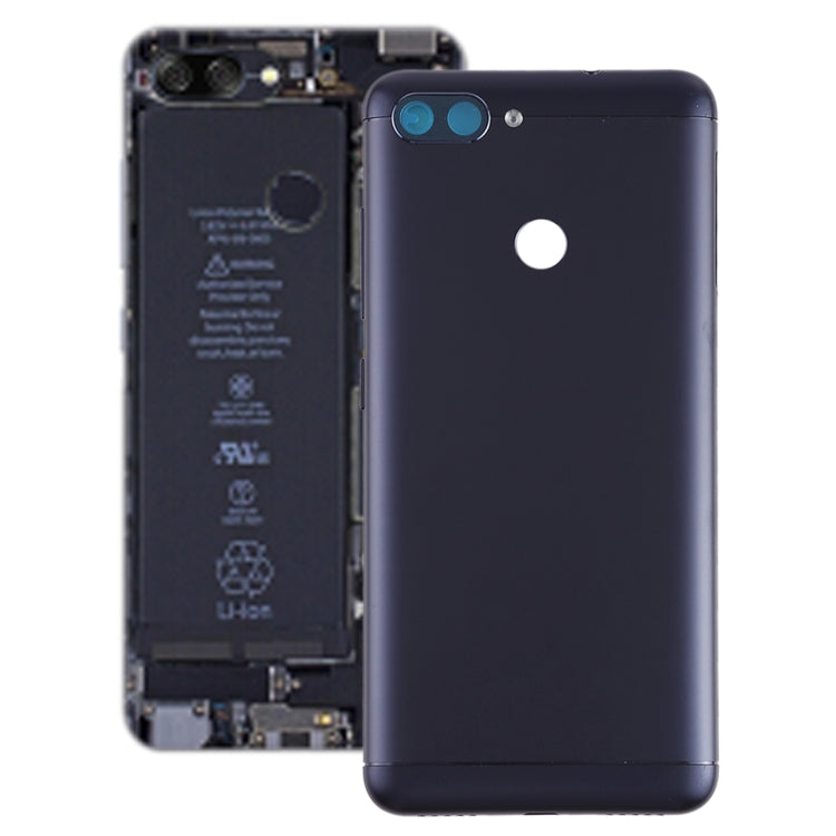 Back Cover with Camera Lens & Side Keys for Asus Zenfone Max Plus (M1) / ZB570TL(Black)