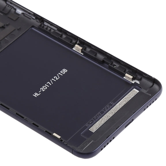 Back Cover with Camera Lens & Side Keys for Asus Zenfone Max Plus (M1) / ZB570TL(Black)