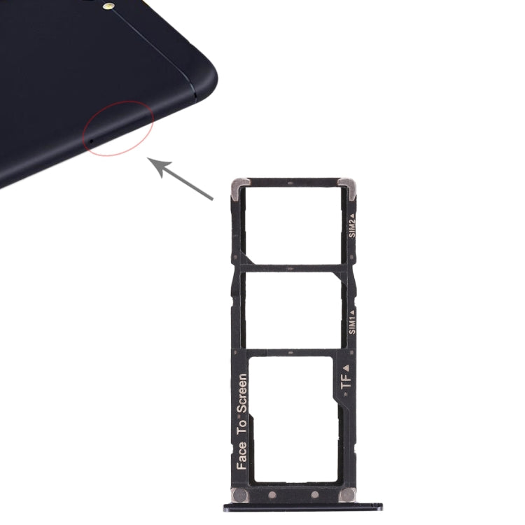 2 SIM Card Tray + Micro SD Card Tray for Asus Zenfone 4 Max ZC554KL(Blue)