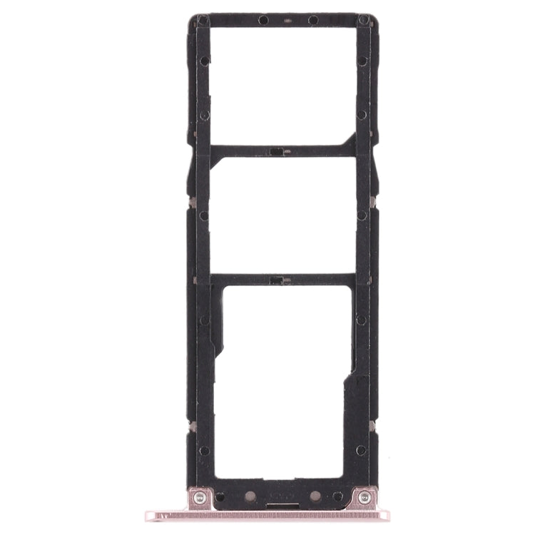 2 SIM Card Tray + Micro SD Card Tray for Asus Zenfone 4 Max ZC554KL(Rose Gold)