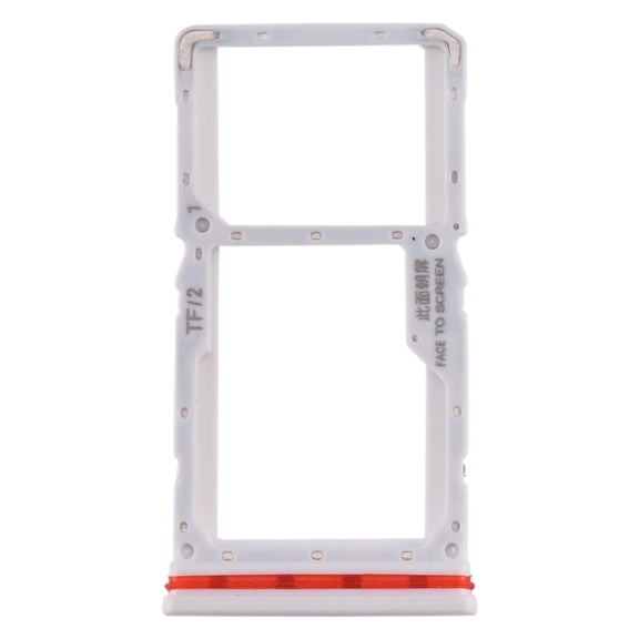 SIM Card Tray + SIM / Micro SD Card Tray for Xiaomi Redmi K30 4G(White)