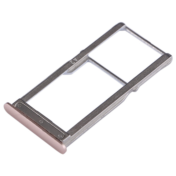For Meizu 15 SIM Card Tray + SIM Card Tray / Micro SD Card Tray (Gold)