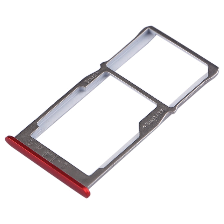 For Meizu 15 SIM Card Tray + SIM Card Tray / Micro SD Card Tray (Red)