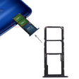 SIM Card Tray + Micro SD Card Tray for Huawei Honor 8C (Black) - free shipping - PMc TechLife - Order now!