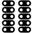 For Vivo Y97 10pcs Back Camera Lens - Camera Parts by PMC TechLife | Online Shopping South Africa | PMC TechLife