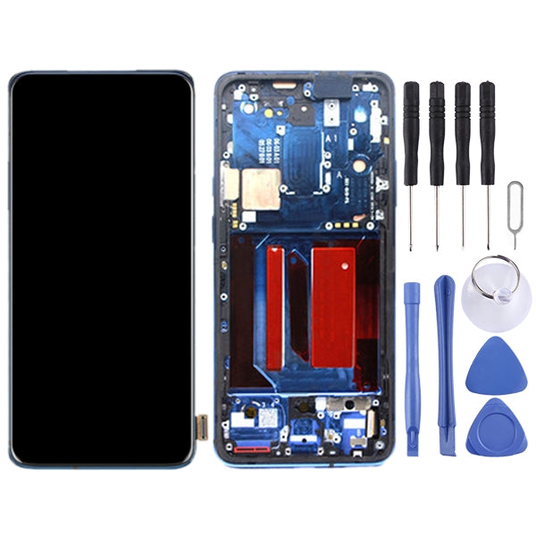 For OnePlus 7 Pro Digitizer Full Assembly with Frame OEM LCD Screen (Blue)